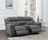 Bahrain Upholstered Power Loveseat Charcoal | Grey | Charcoal | 609542P