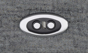 Bahrain Upholstered Power Loveseat Charcoal