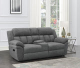 Bahrain Upholstered Motion Loveseat Charcoal | King | Grey | Charcoal | 609542