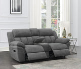 Bahrain Upholstered Motion Loveseat Charcoal | King | Grey | Charcoal | 609542