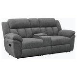Bahrain Upholstered Motion Loveseat Charcoal | King | Grey | Charcoal | 609542