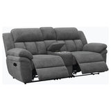 Bahrain Upholstered Motion Loveseat Charcoal | King | Grey | Charcoal | 609542