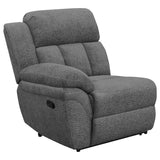 Bahrain Upholstered Motion Loveseat Charcoal | King | Grey | Charcoal | 609542