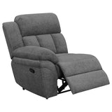 Bahrain Upholstered Motion Loveseat Charcoal | King | Grey | Charcoal | 609542