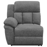 Bahrain Upholstered Motion Loveseat Charcoal | King | Grey | Charcoal | 609542