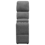 Bahrain Upholstered Motion Loveseat Charcoal | King | Grey | Charcoal | 609542