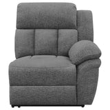 Bahrain Upholstered Motion Loveseat Charcoal | King | Grey | Charcoal | 609542