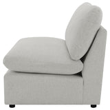 Collins Modular Armless Chair Grey | Grey | 609560AC