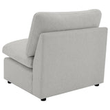 Collins Modular Armless Chair Grey | Grey | 609560AC