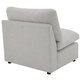 Collins Modular Armless Chair Grey | Grey | 609560AC