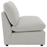 Collins Modular Armless Chair Grey | Grey | 609560AC