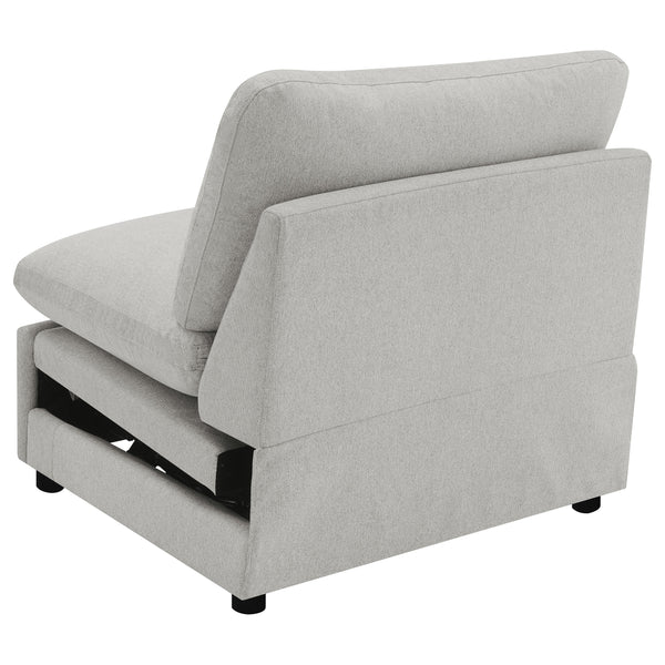 Collins Modular Power Armless Recliner Grey