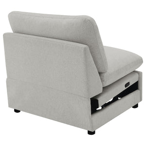 Collins Modular Power Armless Recliner Grey