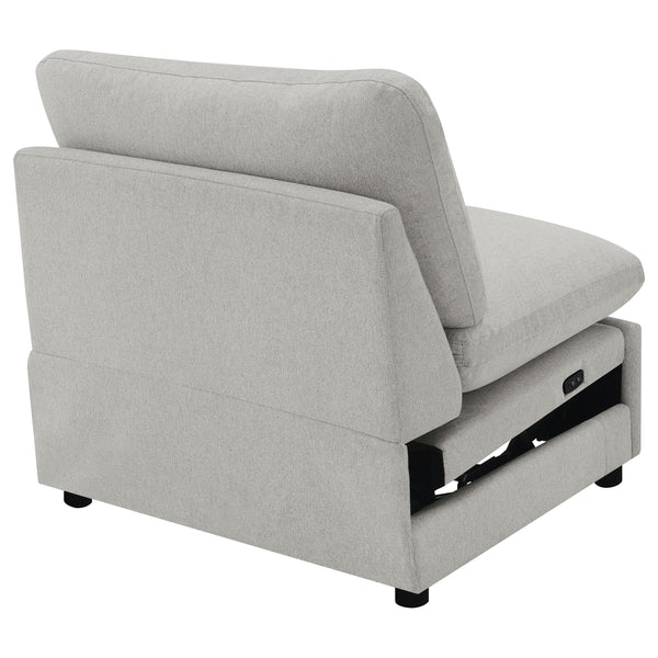 Collins Modular Power Armless Recliner Grey