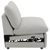 Collins Modular Power Armless Recliner Grey | Grey | 609560ARP