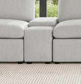 Collins Upholstered Modular Storage Console Grey | Grey | 609560CON