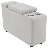 Collins Upholstered Modular Storage Console Grey | Grey | 609560CON
