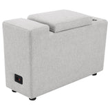 Collins Upholstered Modular Storage Console Grey | Grey | 609560CON