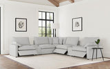Collins 7-piece Modular Power Reclining Sectional Grey | Grey | 609560P-SETA