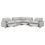 Collins 7-piece Modular Power Reclining Sectional Grey | Grey | 609560P-SETA