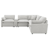 Collins 7-piece Modular Power Reclining Sectional Grey | Grey | 609560P-SETA