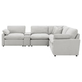 Collins 6-piece Modular Power Reclining Sectional Grey | Grey | 609560P-SET