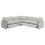 Collins 5-piece Modular Power Reclining Sectional Grey | Grey | 609560P