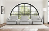 Collins 5-Piece Power Reclining Home Theater Seating Grey | Grey | 609561PT