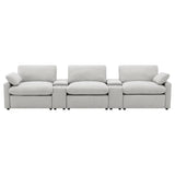 Collins 5-Piece Power Reclining Home Theater Seating Grey | Grey | 609561PT