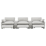 Collins 5-Piece Power Reclining Home Theater Seating Grey | Grey | 609561PT