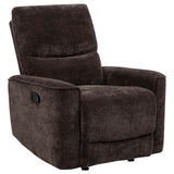 Navarro 3-piece Upholstered Reclining Sofa Set Dark Brown | Brown | Dark Brown | 609571-S3