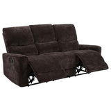 Navarro Chenille Upholstered Reclining Sofa Dark Brown | Brown | Dark Brown | 609571