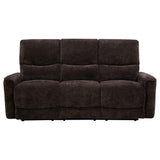 Navarro Chenille Upholstered Reclining Sofa Dark Brown | Brown | Dark Brown | 609571