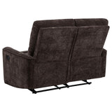 Navarro Chenille Upholstered Reclining Loveseat Dark Brown | Brown | Dark Brown | 609572