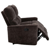 Navarro Chenille Upholstered Reclining Loveseat Dark Brown | Brown | Dark Brown | 609572