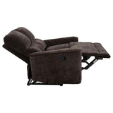 Navarro Chenille Upholstered Reclining Loveseat Dark Brown | Brown | Dark Brown | 609572