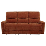 Navarro Chenille Upholstered Reclining Sofa Burnt Orange | Orange | Burnt Orange | 609574