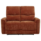 Navarro Chenille Upholstered Reclining Loveseat Burnt Orange | Orange | Burnt Orange | 609575