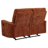 Navarro Chenille Upholstered Reclining Loveseat Burnt Orange | Orange | Burnt Orange | 609575
