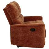 Navarro Chenille Upholstered Reclining Loveseat Burnt Orange | Orange | Burnt Orange | 609575
