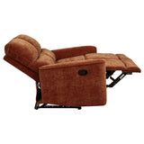 Navarro Chenille Upholstered Reclining Loveseat Burnt Orange | Orange | Burnt Orange | 609575