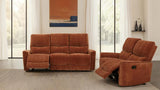 Navarro Chenille Upholstered Reclining Loveseat Burnt Orange | Orange | Burnt Orange | 609575