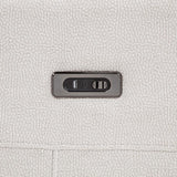 Kennett Chenille Upholstered Power Reclining Loveseat Ivory | Ivory | 610152P