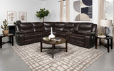 Sycamore Upholstered Power Reclining Sectional Sofa Brown | King | Brown | Dark Brown | 610190P