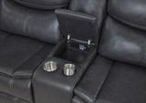 Sycamore Upholstered Power Reclining Sectional Sofa Grey | King | Grey | Dark Grey | 610200P