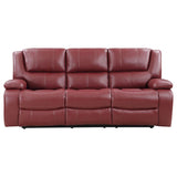 Camila Upholstered Motion Reclining Sofa Red | Red | 610241
