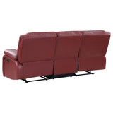 Camila Upholstered Motion Reclining Sofa Red | Red | 610241