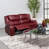 Camila Upholstered Motion Reclining Loveseat Red | Red | 610242