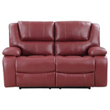 Camila Upholstered Motion Reclining Loveseat Red | Red | 610242