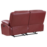 Camila Upholstered Motion Reclining Loveseat Red | Red | 610242